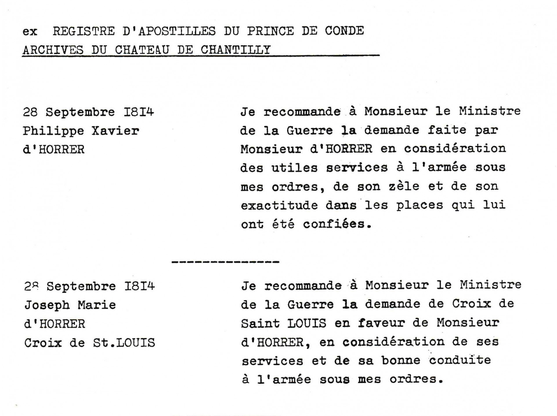 Doc-12 : Demande de la Croix de Saint-Louis